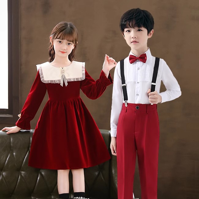 儿童演出服小学生合唱团朗诵礼服