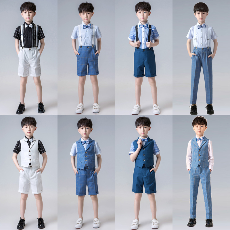 男童礼服主持人儿童钢琴演出服装