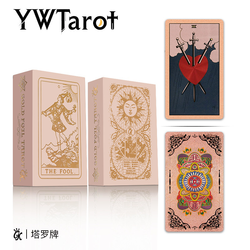 YWTarot欧美花背塔罗牌78张图片