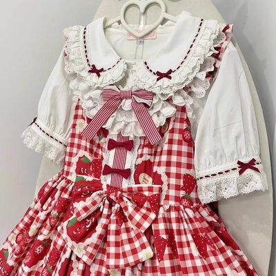 嘟嘟白巧 lolita 古早doll感 短袖衬衫 加绒长袖衬衫