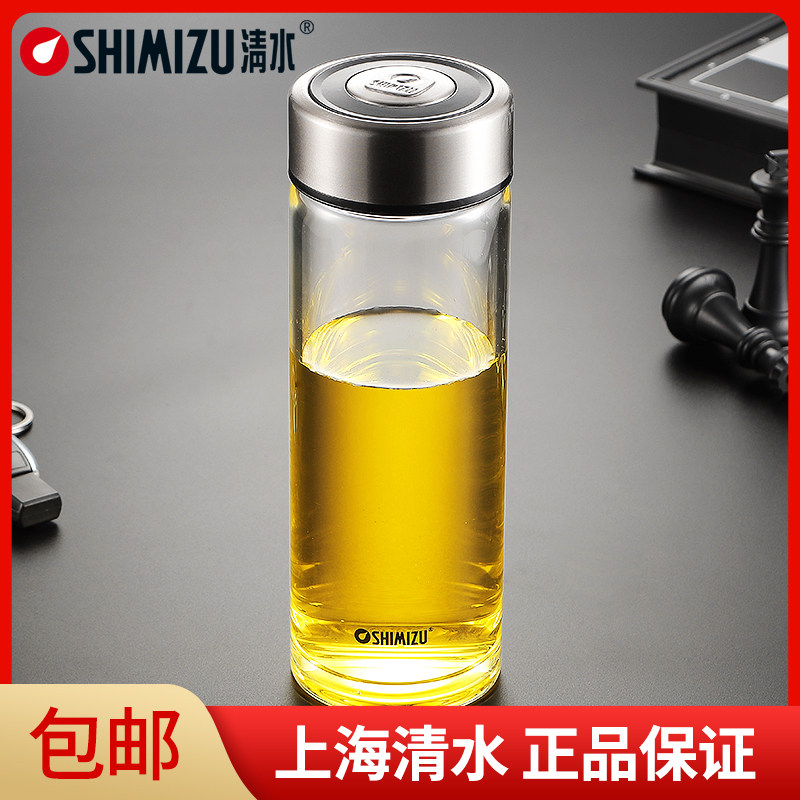 清水单层车载商务泡茶杯高硼硅图片