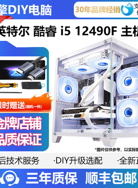英特尔12600KF/12400F RTX5060 B580 12G显卡游戏电竞电脑DIY主机