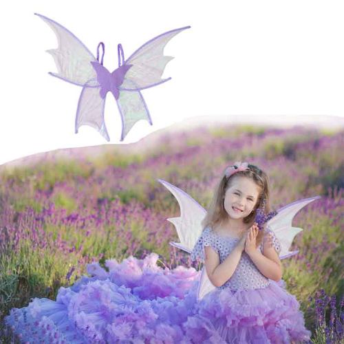 蝴蝶翅膀背带式精灵紫色