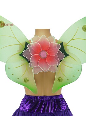 六一节蝴蝶翅膀大人儿童花仙子魔法公主道具天使精灵装扮舞台表演