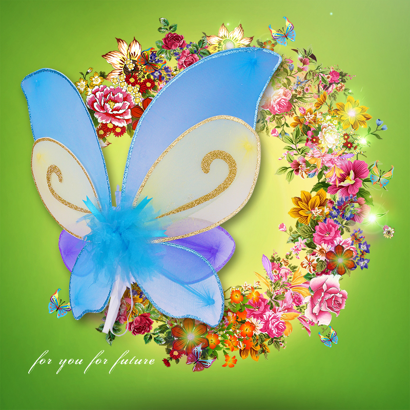 表演蝴蝶翅膀儿童道具仙子仙女