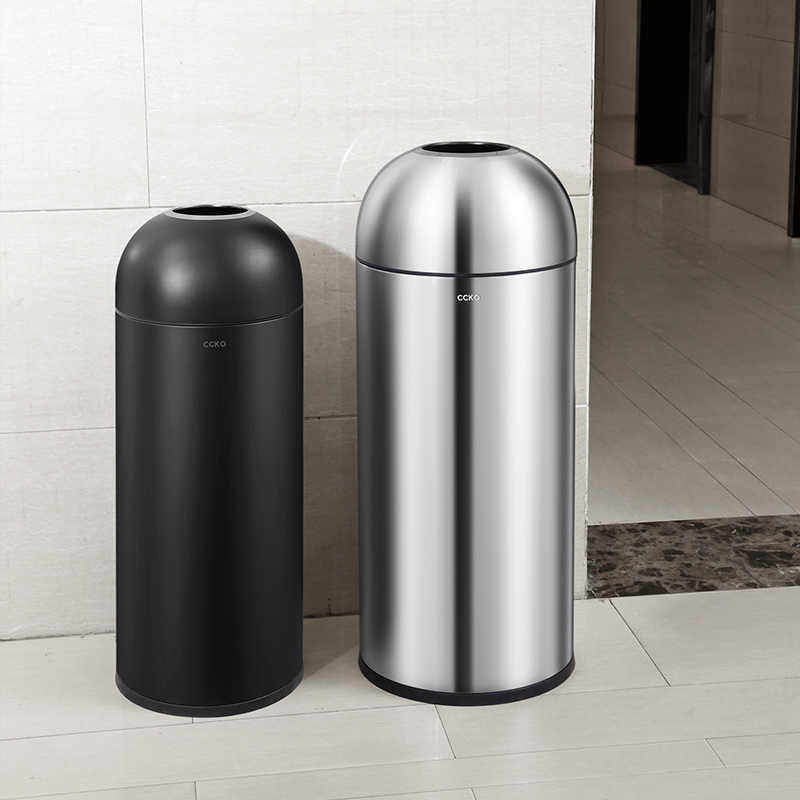 圆形子弹头垃圾桶酒店商用户外