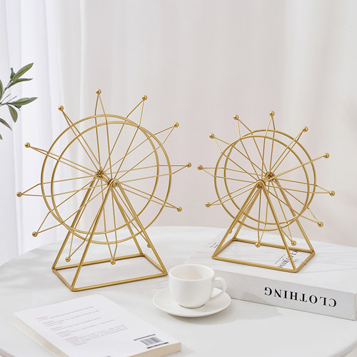 简约现代客厅电视柜酒柜装饰品摆件创意旋转摩天轮办公室桌面摆设 - 封面
