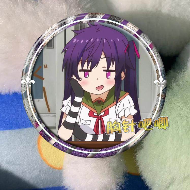 学园孤岛 惠飞须泽胡桃 佐仓慈 周边动漫吧唧徽章胸章镭射