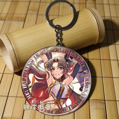fate 亚瑟王 Saber 周边挂件钥匙扣铁皮徽章吊坠定制礼物礼品