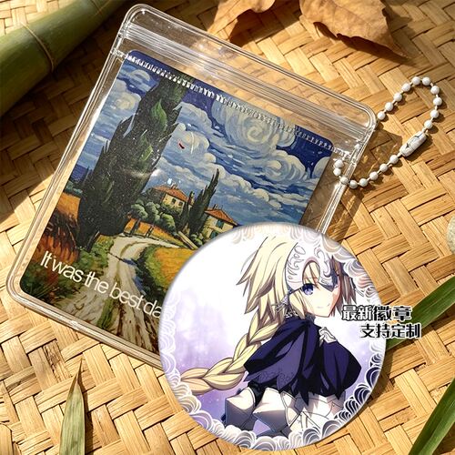 FATE saber亚瑟王远坂凛贞德玛修 周边徽章吧唧谷子胸针定制
