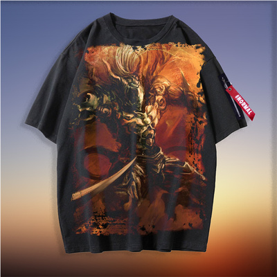 暗黑血统  短袖T恤 衣服周边黑色体恤上衣定制图案来图学生时尚