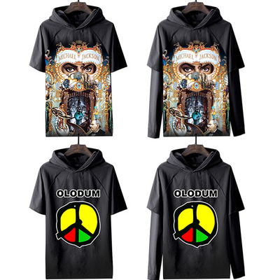 迈克尔杰克逊纪念t恤短袖儿童装小孩同款衣服演出服 服装半袖长袖