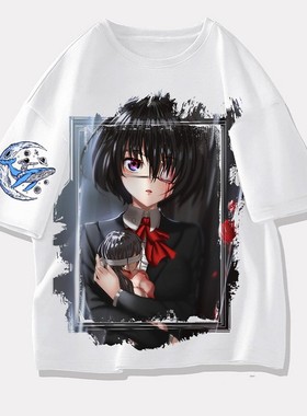 Another 见崎鸣 日本动漫周边白色T恤短袖衣服装青少年体恤半袖