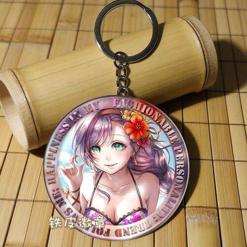 LOVE LIVE 矢泽妮可 周边挂件钥匙扣铁皮徽章吊坠定制礼物礼品