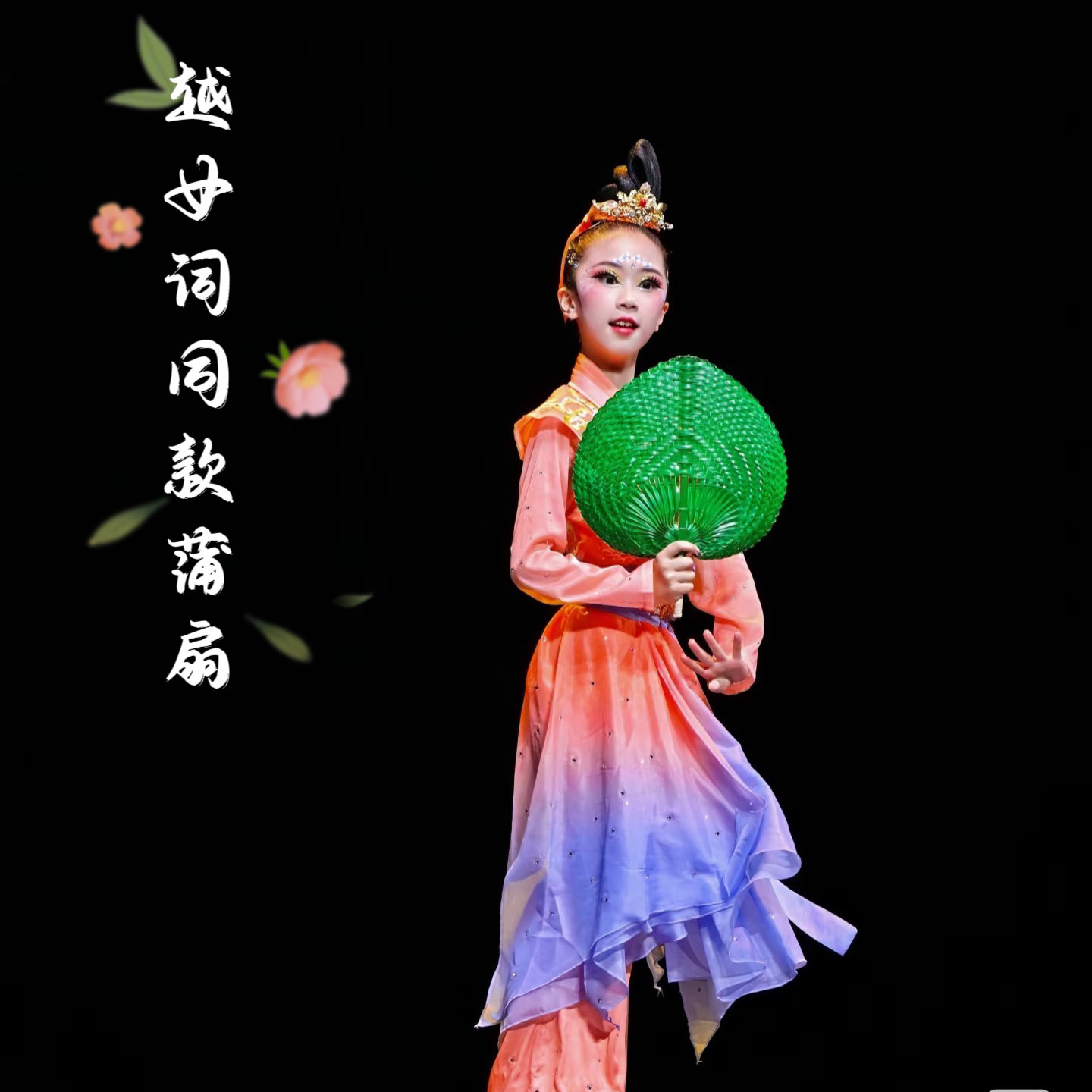 中国风比赛舞蹈表演跳舞专用道具古典舞越女词舞蹈演出扇子道具