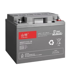 山特蓄电池C12-17/38/65/100/120/200AH12v铅酸免维护UPS直流屏