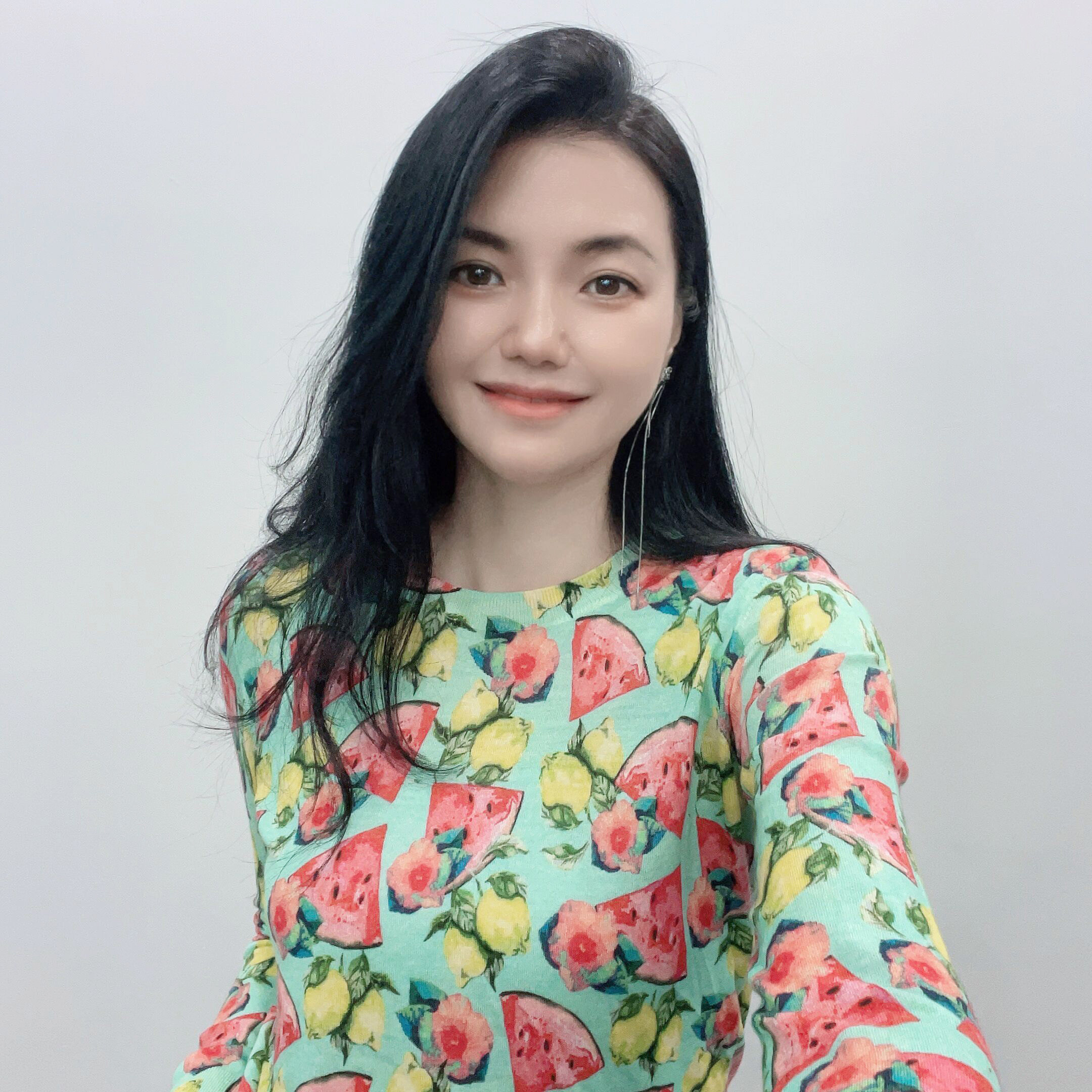 红配绿居然配这么好~高支美丽诺羊毛印花长袖针织衫纯羊毛衫女