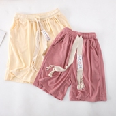 子 休闲裤 清 特价 薄款 小码 夏季 女显瘦居家服A字宽松裤 情侣裤 短裤