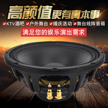雷顿钕磁10寸12寸15寸中低音喇叭长冲程低音喇叭线阵音箱内外绕线