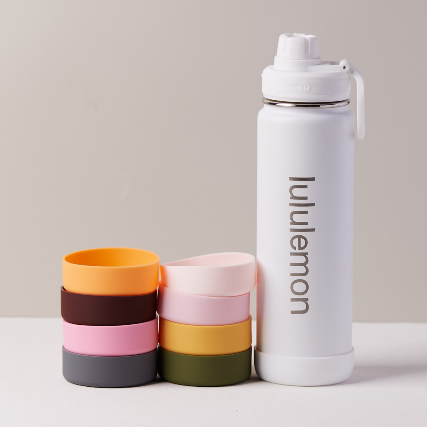 适用lululemon硅胶杯套保温杯图片