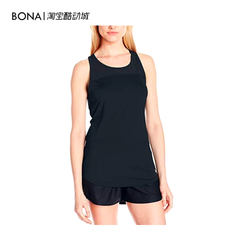 安德玛背心镂空速干修身性感无袖