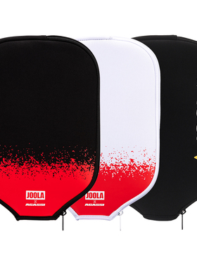 JOOLA&AGASSI尤拉匹克球拍套联名款防刮磕拉链黑高弹通用保护套