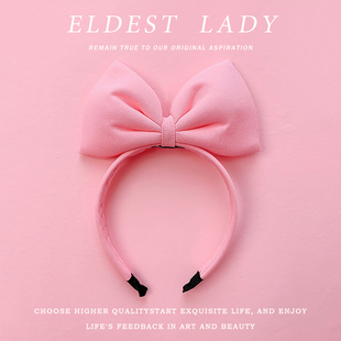 可爱蝴蝶结发箍女拍照旅游发饰公主款头饰简约洗脸头箍儿童发卡