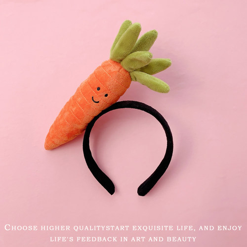 创意胡萝卜发箍可爱蔬菜萌趣