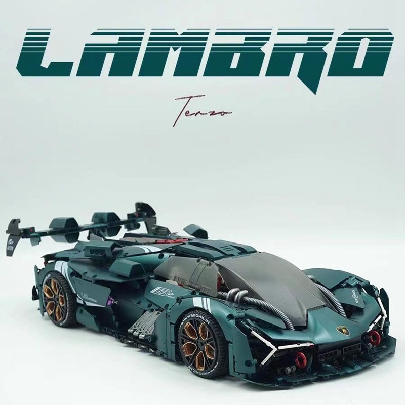 国产积木18兰博三千年拼装模型
