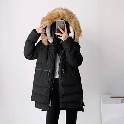 羽绒服女时尚连帽保暖韩版短外套小个子泡芙面包服加厚宽松冲锋衣