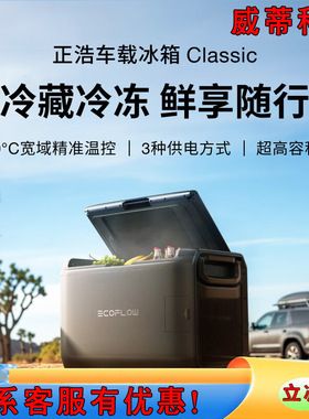 正浩EcoFlow【Classic】新品车载冰箱45升双温区温控壓縮機冰箱
