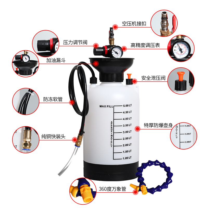 气动加油器齿轮油加注器波箱油机油汽车注油自动变速箱油加注工具