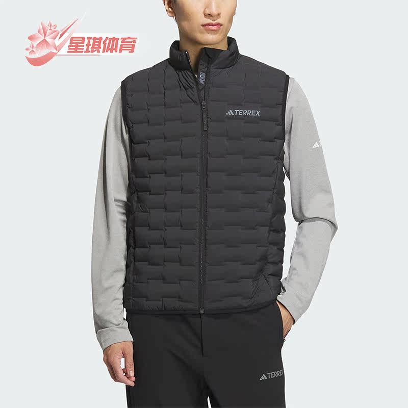 阿迪达斯正品男子羽绒马甲