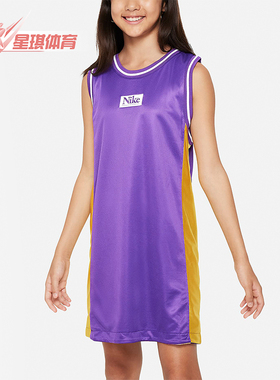 Nike/耐克正品秋季新款大童宽松双面穿透气印花运动背心FD5382