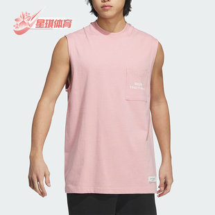 Adidas/阿迪达斯正品男士字母卡通人物印花运动休闲背心T恤JP4590