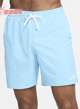 Nike/耐克正品Swim 男士梭织抽绳夏季干爽沙滩短裤FZ6259-407