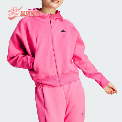 女子宽松休闲夹克阿迪达斯正品