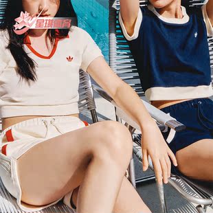 Adidas/阿迪达斯正品三叶草NOTITLE联名款女子运动短裤IN1072