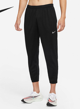 Nike/耐克正品男子加绒拉链跑步训练运动九分裤 DD6216-010