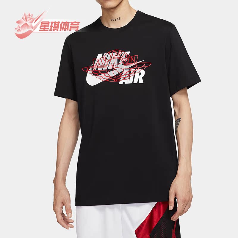 耐克男士圆领印花运动短袖