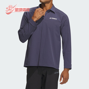 长袖 Adidas 衬衣IP0733 户外男士 SHIRT 阿迪达斯正品 AERORDY