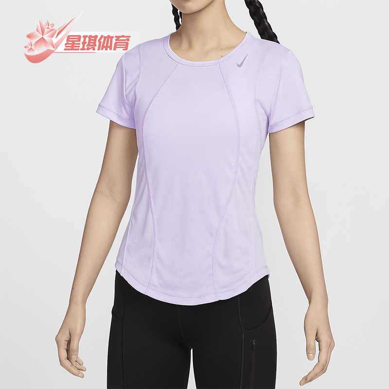 耐克女士夏季短袖跑步上衣