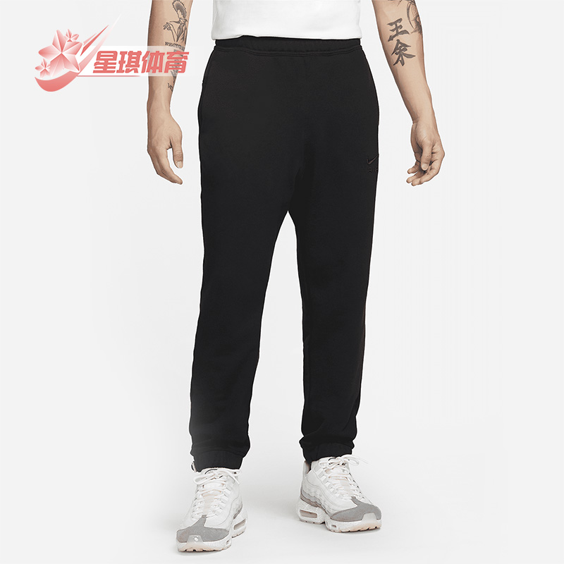耐克男子法式毛圈休闲束脚长裤
