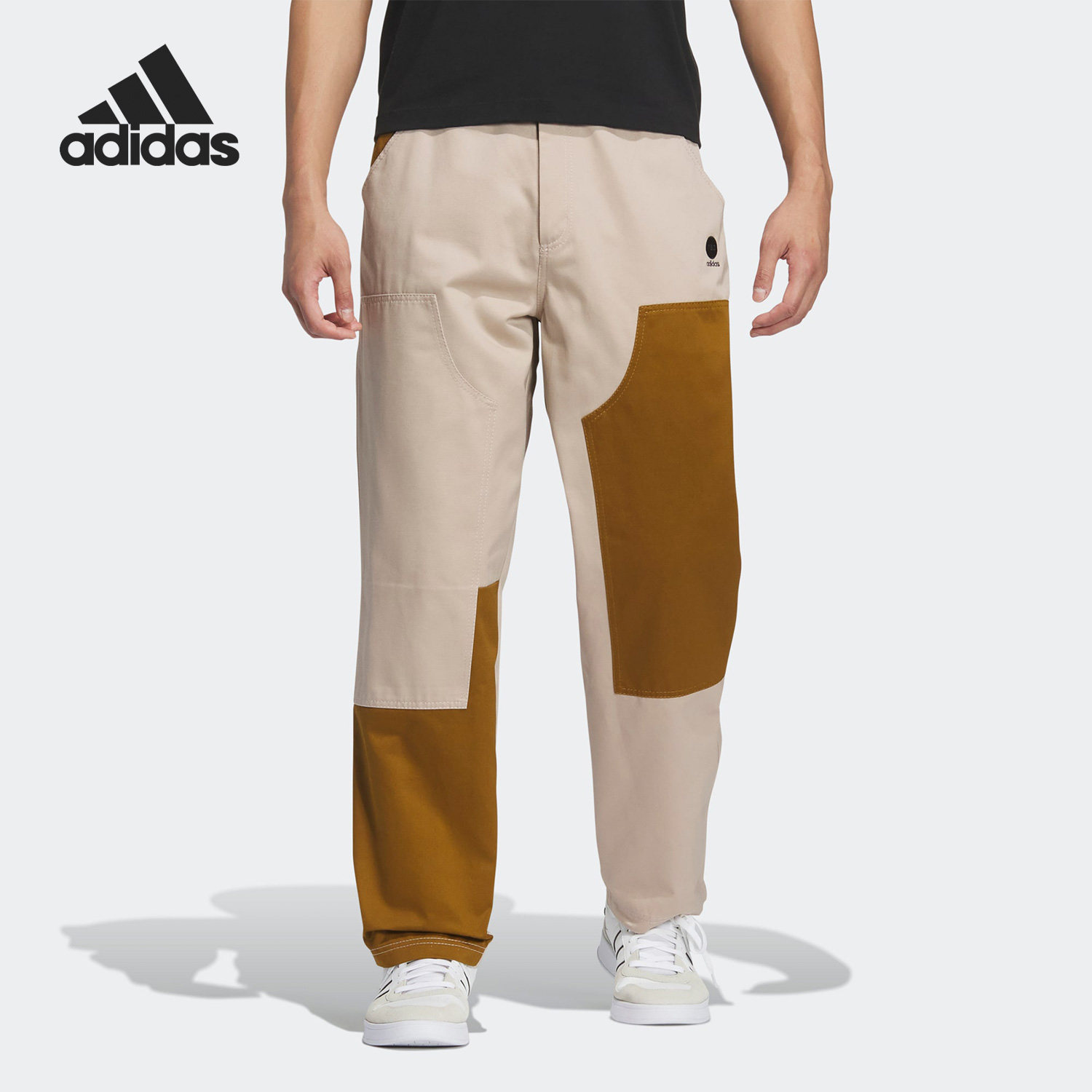 Adidas/阿迪达斯正品neo男子纽扣门禁宽松休闲运动长裤IA6841