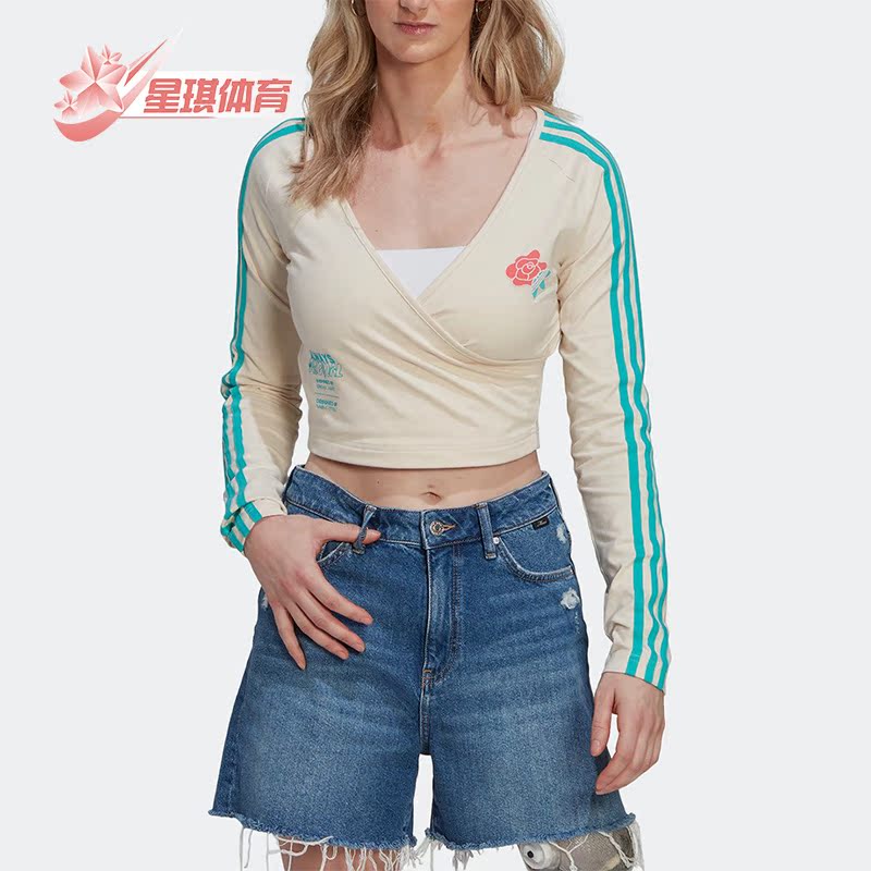 阿迪达斯正品女子长袖T恤