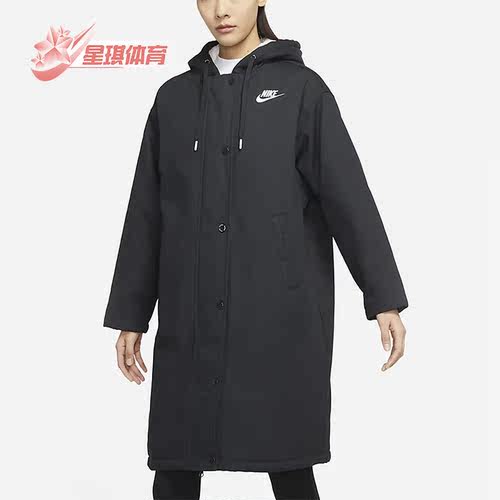 耐克女子中长款加绒外套