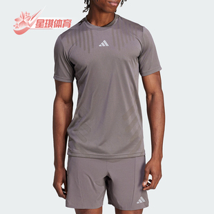 健身运动干爽短袖 Adidas 男士 新款 圆领T恤IS3735 阿迪达斯正品