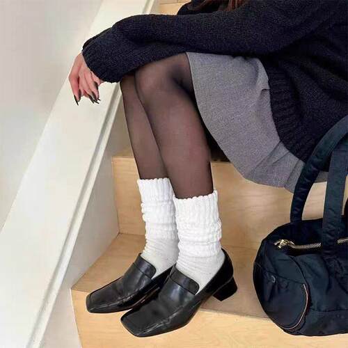 韩国进口个性袜腰中筒袜女