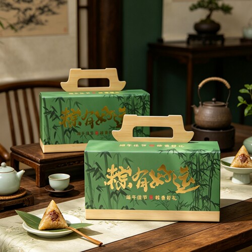2026中式粽子包装礼品盒 高档酒店版端午节包装空盒子 可定制包邮