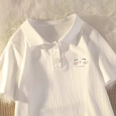 女童学院风短袖T恤夏季新款大童